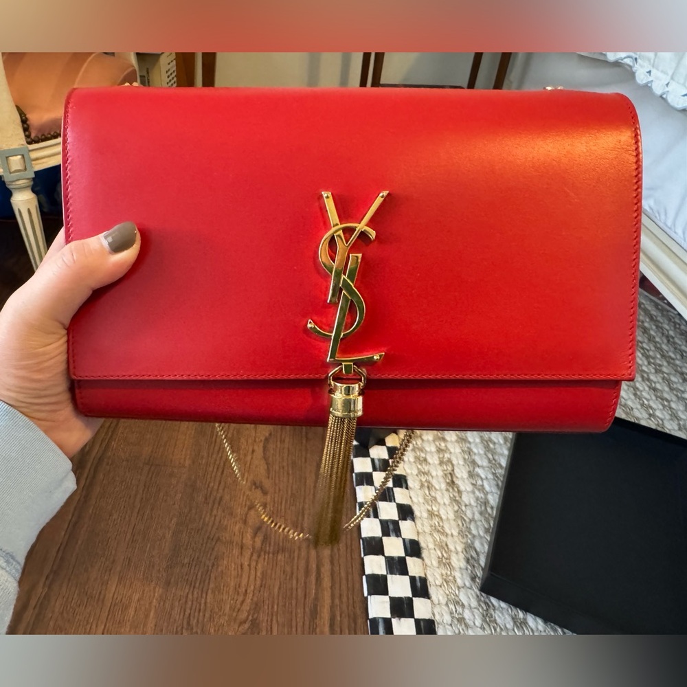 YSL Red Kate Bag